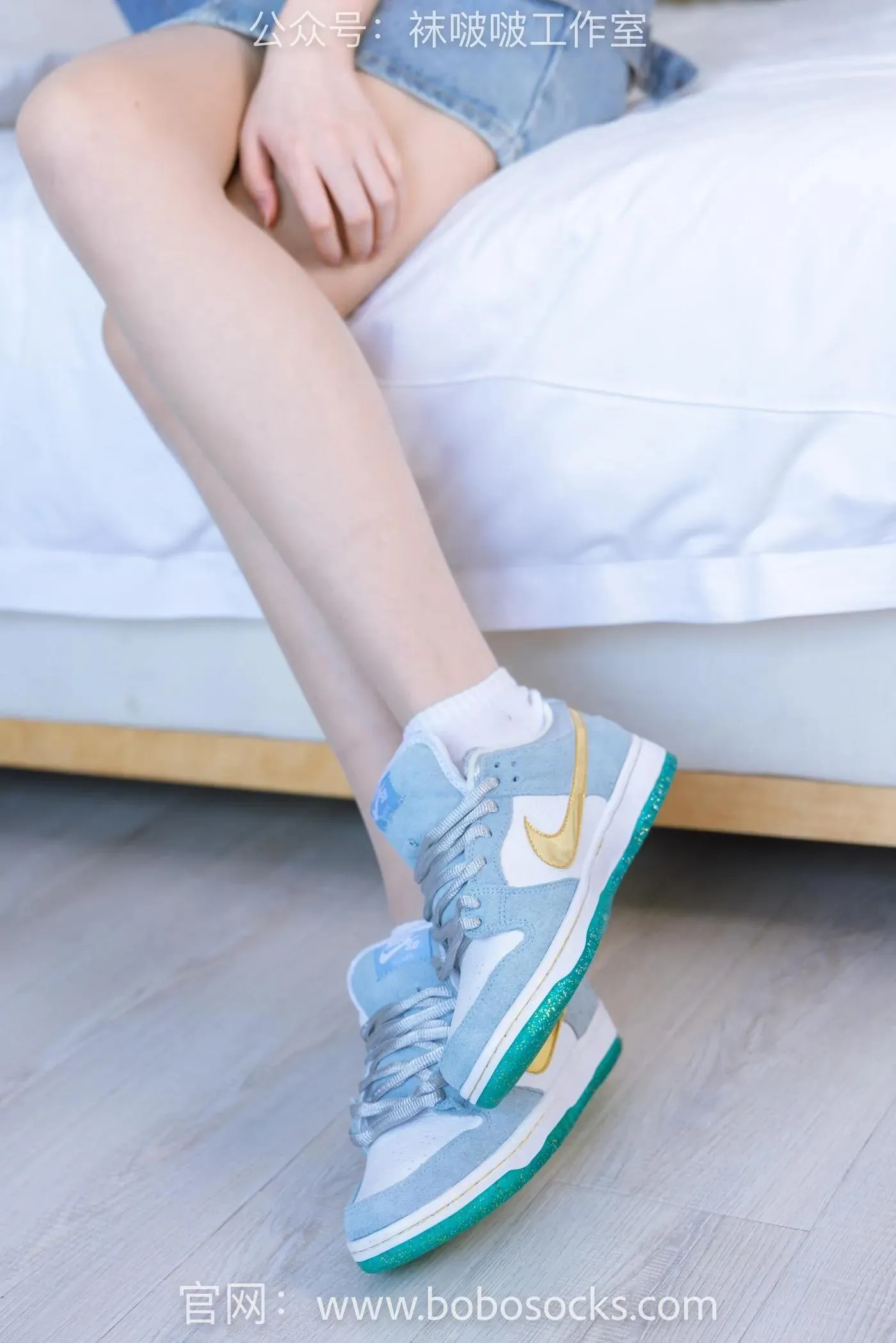 [BoBoSocks袜啵啵]NO.123 小甜豆-板鞋、白棉袜、肉丝 [140P]插图8